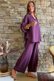 Santos Cushion Cotton Heathcliff Blouse Aubergine?